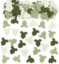 Green Bodysuit Confetti - Green Gingham Baby Shower Confetti,Baby Shower Decoration,Boy/Girl Onsie Decor (green-2)