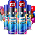 Balloon Shine Spray (4 x 16.9 oz) No Need Towel or Gloves, Instant High Shine Gloss Brite Balloons for Party Decoration for Ultra Lasting, Shine Balloon Spray Upgraded Formula