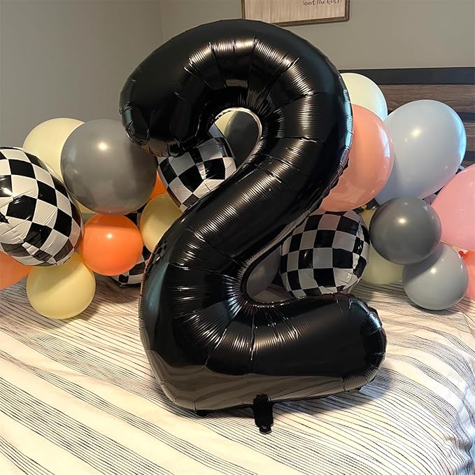 Black 21st Birthday Balloons for Her, 40In Black Mylar Foil Number 21 Balloons for Boys Girls, Birthday Party Balloons Numbers 2 and 1 for Women Men 12th 21st Anniversary Decorations Supplies