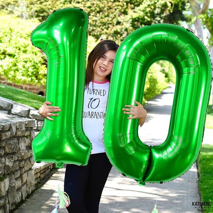 Giant, Dark Green 0 Number Balloons - 40 Inch | 0 Digit Balloon, Number 0 Balloons | Dark Green 0 balloon for Jungle Theme Party Decoration | Dark Green Number 0 balloon, Safari Birthday Decorations