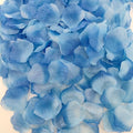1500 PCS Separated Artificial Gradient Blue Rose Petals for Romantic Night for her Set,Faux Gradient Blue Flower Petals for Flower Girl Weddings Valentine Day Party Romantic Decoration(Ready-to-use)