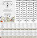 Thyle 50 Set Wildflower Baby Shower Favors for Guests Adjustable Bracelets with Message from the Bump Card Footprints Charm Baby Shower Bracelets for Gender Reveal Thank You Gifts