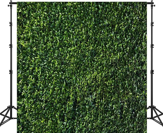 Nature Spring 3D Green Leaves Theme Photo Background Wedding Birthday Party Newborn Baby Shower Photography Backdrops Zoo Decor Shoot Props Bannner (8x8 FT)