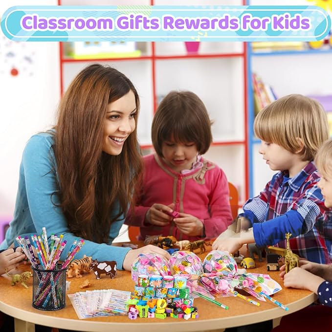 Giant Lollipop Birthday Goodie Bags, 24 Pack Lollipop Return Gifts for Birthday Party - Easter Stuffers Gifts for Kids Classroom Easter Students Gift