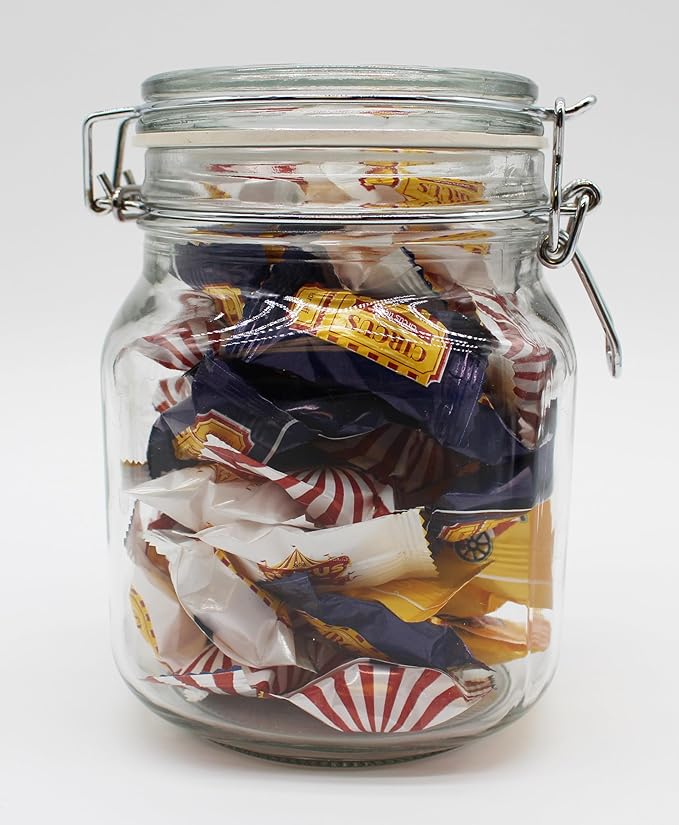 Circus Themed Peppermints 100 Count Individually Wrapped - Bulk Mints For Birthday Party Giveaways & Candy Goodie Bags-Carnival Fun Mints For Adults or Kids
