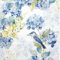 LeZakaa 25Pcs Hydrangea Guest Napkin, 3-Ply Floral Cocktail Beverage Bar Square Disposable Napkins Hand Towels for Wedding Engagement Bridal Shower Birthday, Tableware Party Supplies, 5 x 5 In