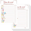 55PCS Baby Shower Games, Predictions Cards & Guess The Phrase with Answer Keys Included Fun Baby Shower Party Games Gender Neutral for Girls or Boys