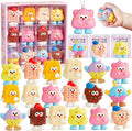 Winrayk Ice Cream Party Favors, 24 Pack Mochi Squishy Fidget Toys Bulk Kids Kawaii Stress Relief Squeeze Toys with Card and Individual Packaging Birthday Gifts Easter Basket Christmas Stocking Stuffer