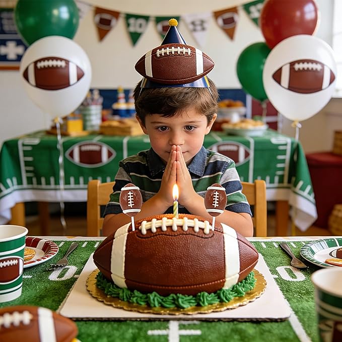 Football Candy Bulk 24 Packs, Big Game Party Football Lollipops for Football Party Favors, Birthday Favors, Team Sports Events and Championship Treats, Sports Snacks, Football Goodie Bags