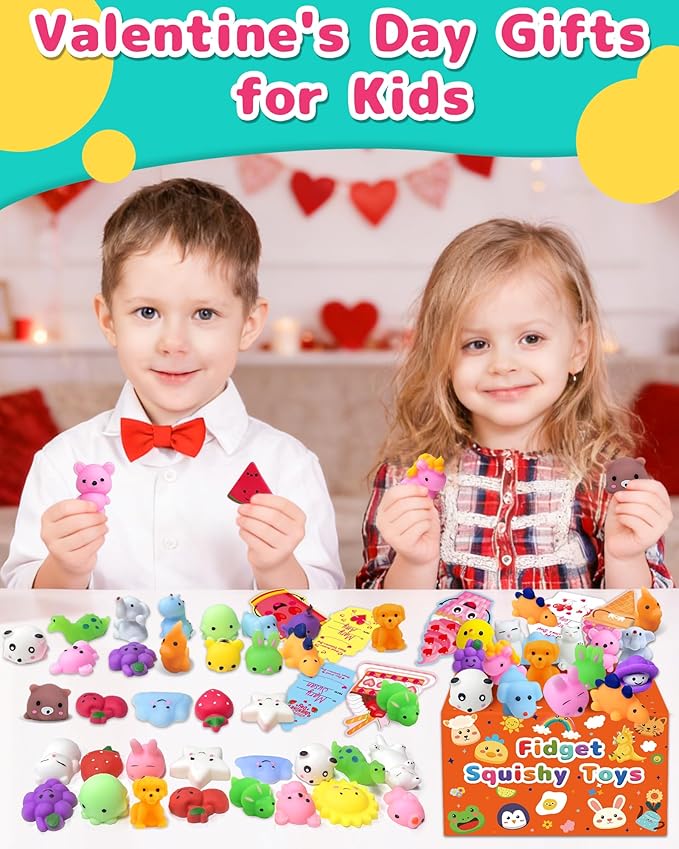 30 Pack Squishy Toys, Kawaii Party Favors for Kids 3-5, 4-8, 8-12, Treasure Box Toys for Classroom Prizes, Mini Gifts Goodie Bag Easter Basket Stuffers Egg Fillers Bulk Fidget Squeeze Toy