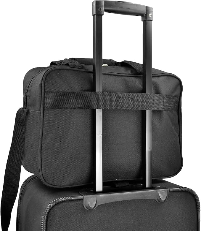 U.S. Traveler New Yorker Lightweight Expandable Rolling Luggage, Blue, 4-Piece Set