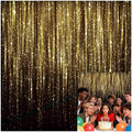 8x8 FT Black Gold Glitter Photo Backdrop Golden Spots Bokeh Sequin Portrait Photography Background Happy New Year Baby Shower Birthday Anniversary Party Banner Decorations Polyester