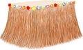 Luau Party Decorations, 1PCS Yellow Hawaiian Table Skirt Party Decorations, Flower 108 X 29.5" Grass Table Skirts Luau Party Favors, Luau Table Skirt for Summer Tropical Hula Parties Decor Accessories