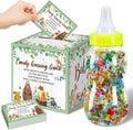 Glenmal 52 Pcs Baby Shower Games Gift Sets Large Baby Bottle for Shower Game Guess How Many Candies Decorations for Gender Reveal(Woodland Animal)