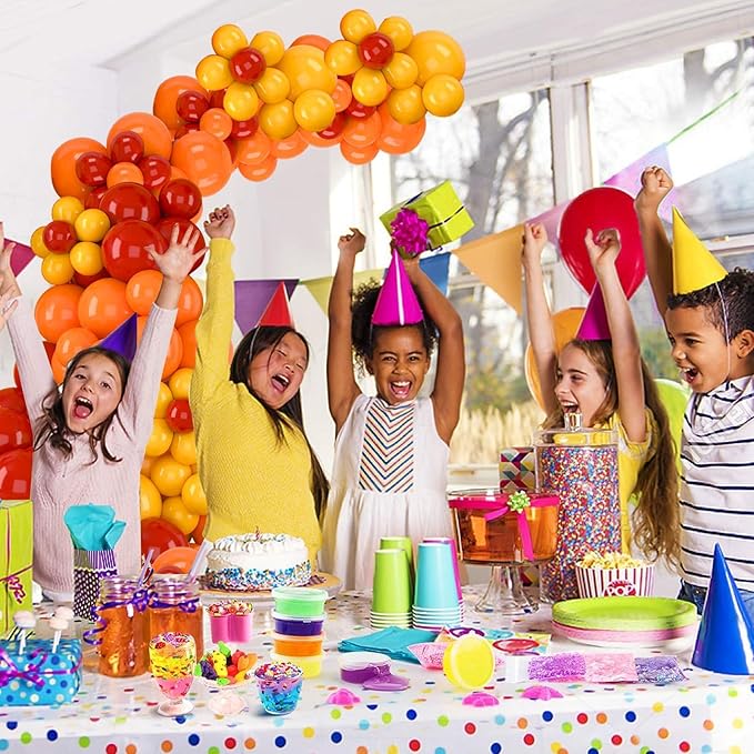 Red Yellow Orange Balloon Garland Arch Kit, Fire-men Fire-fighter Balloons Arch, Red Yellow Orange Latex Party Balloons for Fire Theme Birthday Birthday Party Baby Shower Wedding Decorations