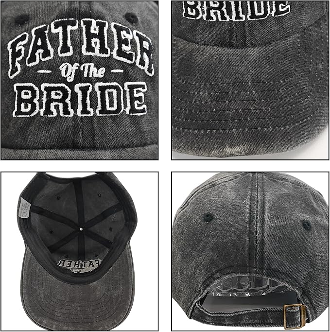 Bridal Shower Gifts for Bride Mother and Father, Adjustable Bride Hat for Wedding Engagement Bachelorette Party