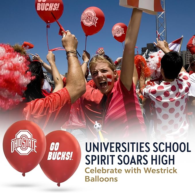 Tennessee Volunteers Balloons 10 Pack 11" Official Licensed Logos, Helium Quality Latex Balloons, Perfect for College Football Team Celebration, Decorated Front and Back by Westrick
