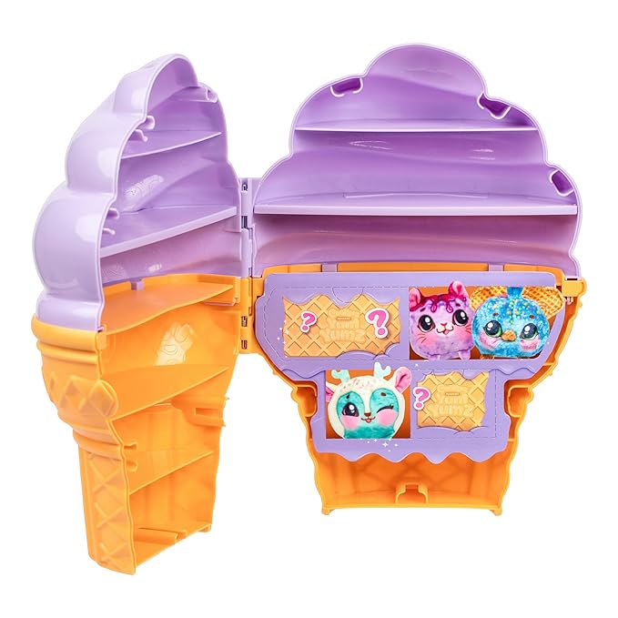 Cookeez Makery Yum Yumz Collector's Case, A Giant Ice Cream Case That Can Store 36 Yum Yumz! Includes 6 Exclusive Plush Plus A Fun Sticker Sheet To Decorate With, Play, Display And Store Away