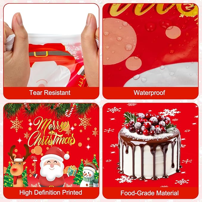 3 Pcs Merry Christmas Tablecloth - Winter Christmas Table Cloth, Disposable Plastic Rectangle Red Xmas Holiday Table Cover for Christma Decorations Party Supplies Tables Decor Favors, 108x54Inch