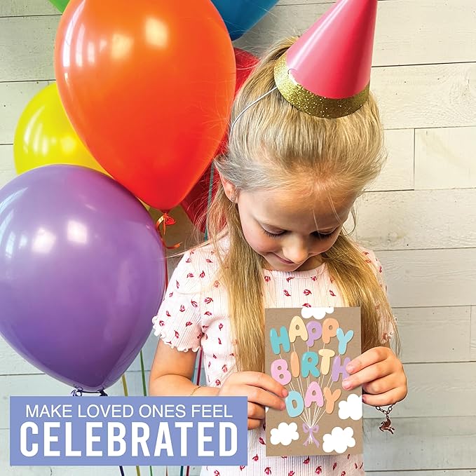 Hadley Designs Happy Birthday Cards Bulk with Envelopes - 24 Assorted Birthday Cards for Kids & Adults, Bulk Greeting Card Pack for Office, Blank Generic Bday Notecards with Envelopes, Designed in USA