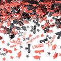 Red and Black Graduation Confetti 2026, 1000 Pcs Congrats Grad Confetti Class of 2026 Party Table Centerpiece for 2026 Graduation Party Decorations