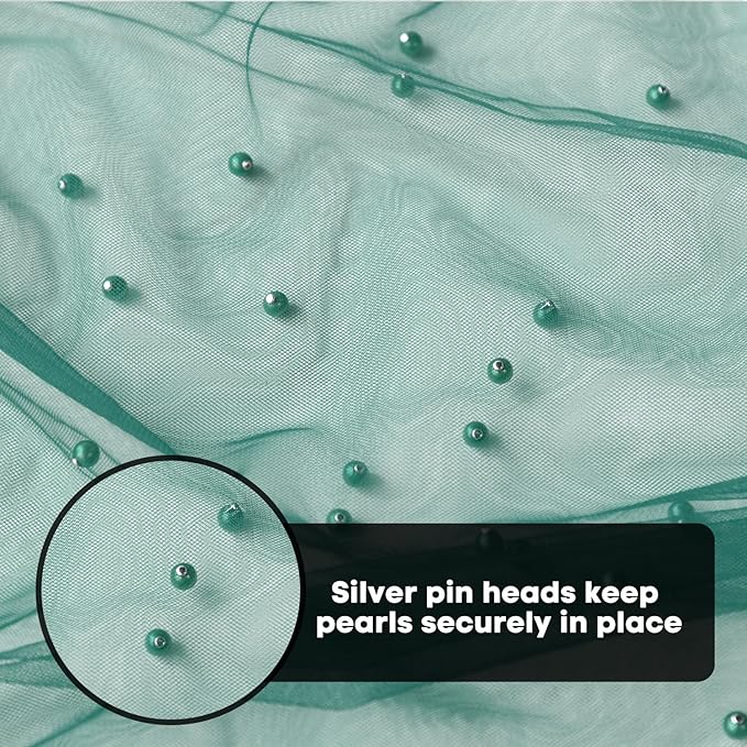 Artoid Mode 3PCS Pearl Dark Green Gauze Table Runner 120 Inch 10FT, Seasonal Sheer Dining Holiday Wedding Birthday Baby Shower Table Decor for Home Party
