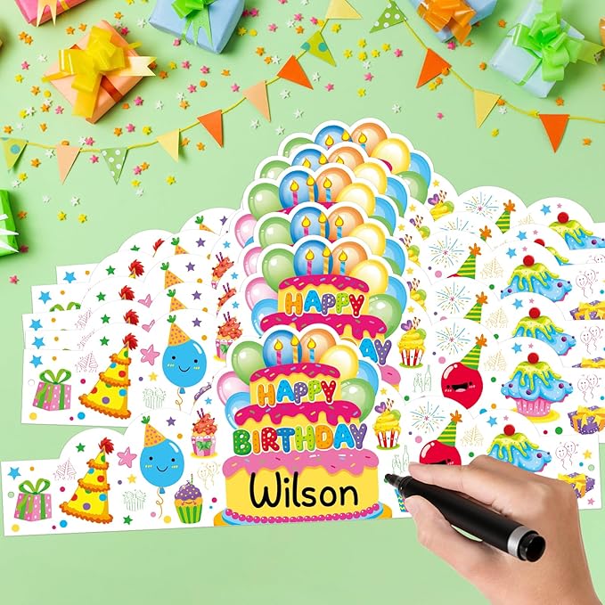 Pack of 36 Birthday Crowns for Kids - Colorful Paper Party Hats for Students Classroom School VBS Party Supplies