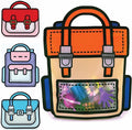 20 Pack Goodie Bags for Kids Birthday Party Supplies - Bulk Gift Bag for Favors, Food, and Candy with Resealable Ziplock Seal (Orange/Large)