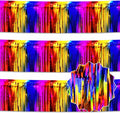 3 Pack 10 Ft Rainbow Foil Fringe Garland Metallic Streamers Tinsel Banner Wall Hanging Garland Backdrop for Parade Floats, Halloween, Christmas, Thanksgiving, New Year Party Decorations