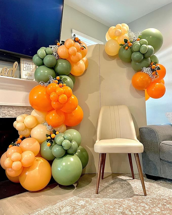 18 Inch Orange Balloons - 35Pcs Large Thick Orange Balloons Big Round Orange Latex Balloons for Birthday Baby Shower Wedding Graduation Orange Summer Themed Party Decorations