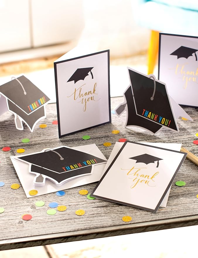 American Greetings Graduation Thank You Cards with Envelopes, Blank (50-Count)