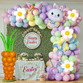 162 Pcs Easter Balloon Arch Garland Kit with Carrot Bunny Balloons for Spring Party Supplies Baby Shower Girls Birthday Egge Hunt Party Decorations