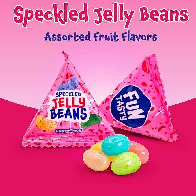 Jelly Beans - 60 Mini Packs - Easter Eggs Fillers - Individually Wrapped Candy for Classroom Rewards, Goodie Bags & Party Favors - Easter Candy - Fruit Flavors - Bulk Jelly Beans