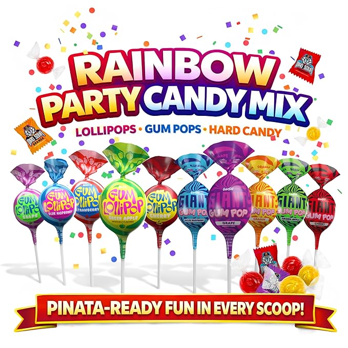 Easter Pinata Candy - Novelty Assorted Candies Individually Wrapped - Bulk Candy Favors for Office, Goodie Bags, Birthday Parties, Treats (4 Pounds)