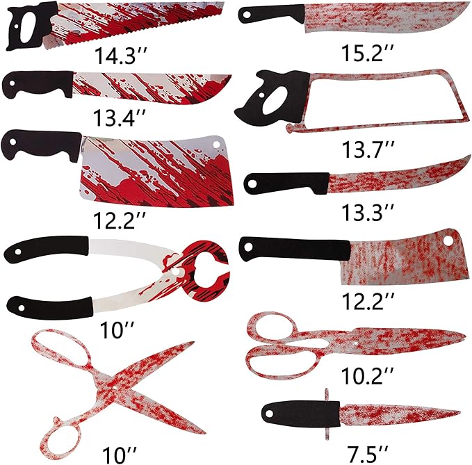 Halloween Party Decorations Bloody Banner: Horror Scary Garland Decor for Creepy Movie Theme Birthday Carnival Spooky Props Supplies, 4PCS