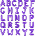 Letter Balloons 16 Inch Mylar Foil Alphabet Letter A-Z Balloons Set for Wedding Birthday Party Decoration Banner Custom Phrase 26 Pieces(Purple)