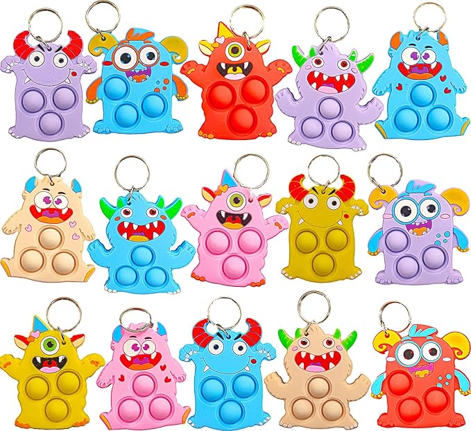25 Packs Classroom Students Bulk Mini Pop Monster, Graduation Holiday Party Favors