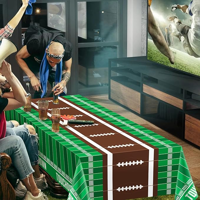 OHOME 2 Pack Super Game Bowl Party Decorations 2026 - Football Party Decorations | Football Tablecloth - Football Supplies Favors Decor Accessories for Birthday Banner Backdrop,54" X 108"