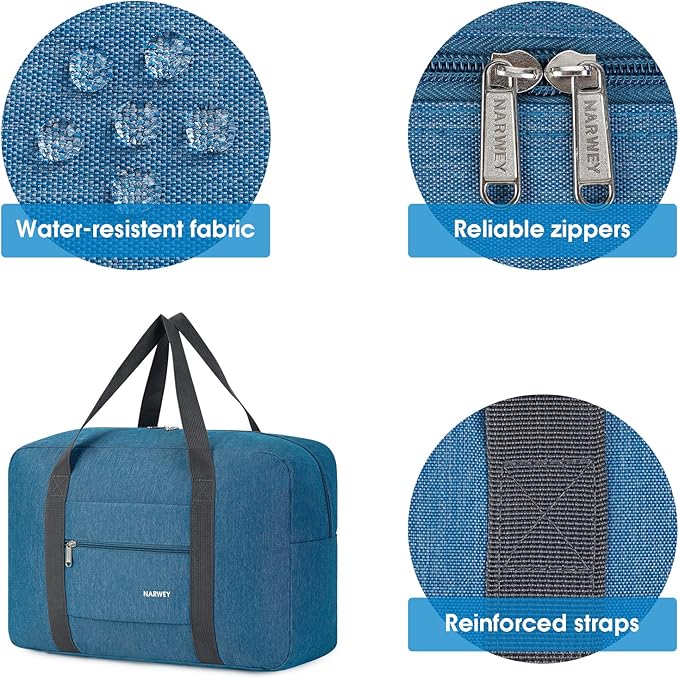 For Spirit Airlines Personal Item Bag Foldable Travel Duffel Bag Tote Carry on Luggage Duffle Overnight for Women and Men