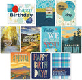 Current For Him Birthday Greeting Cards Value Pack - Set of 20, 10 Unique Designs, Large 5 x 7 Inch Cards, Sentiments Inside, Envelopes Included