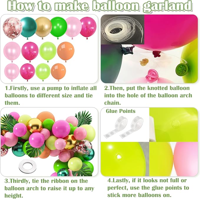 Tropical Luau Balloons Arch Garland Kit Luau Party Decorations with Palm Leaves Flamingo Palm Tree Aloha Foil Balloon Coconut Balloons Set for Tropical Hawaiian Flamingo Party (Aloha-A)