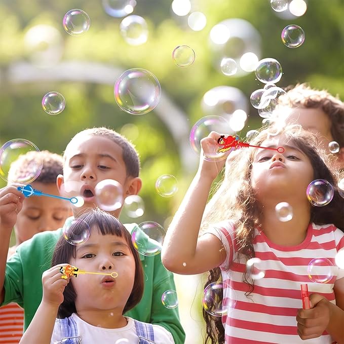 AFZMON 24Pcs Pirate Party Favors Bubble Wands for Kids, Mini Bubbles Wands, Pirate Theme Birthday Party Supplies Decorations Goodie Gift Bag Stuffers Pinata Classroom Prizes