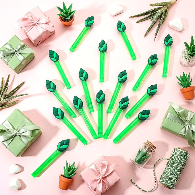 Jenaai 24 Pcs Asparagus Bubble Wands Vegetable Themed Bubble Wand Party Favors for Summer Activity Cartoon Birthday Gifts Carnival Goody Bag Stuffers Wedding Supplies