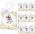 Henoyso 24 Pcs Easter He Is Risen Clear Gift Bags Christian Religious Plastic Goodie Treat Candy Bags with Handles Reusable PVC Party Favor Tote for Birthday Party Gift Wrapping, 7.8 x 7.8 x 3.1 Inch