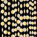 KatchOn, Glitter Champagne Circle Garland Banner - Large, 13 Feet, Pack of 4 | Dot Hanging Streamer, Gold Party Decorations, Champagne Party Decoration | Circle Garland for New Years Decorations 2026