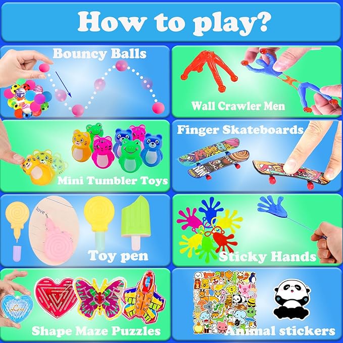 148 Pcs Party Favors for Kids 4-8-12 Assortment Fidget Toy, Easter Egg Fillers, Treasure Box Toys for Classroom Prizes, Carnival Prizes, Goodie Bags Stuffers Pinata Fillers