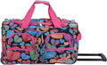 Rockland Rolling Duffel Bag, Black, 22"