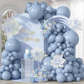 Dusty Blue Balloons Arch Haze Blue Balloons Garland Mist Aqua Fog Balloon Different Sizes 5 10 12 18inch Helium Latex Balloon Boho Birthday Party Decoration Wedding Baby Shower Bachelorette Graduation