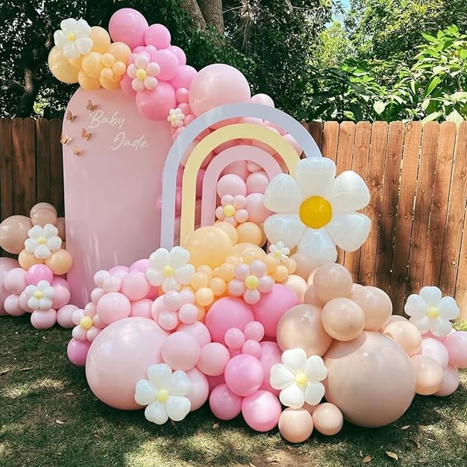 105pcs Pink Balloons 12inch Party Latex Balloons for Boys Girls Birthday Baby Shower Gender Reveal Wedding Sunflower Party Decorations