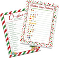 COCHIE 30 Players Christmas Party Games for Adults Family Office Large Groups, Xmas Parties Songs Pictionary Game, Guesstures Game, Word Scramble Games with Answer Key (Christmas Tree)